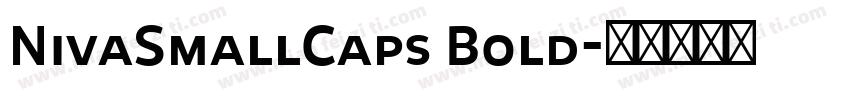 NivaSmallCaps Bold字体转换